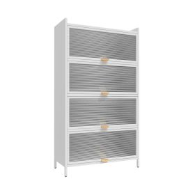 5-Level Flip Door Cabinet (Color: White)