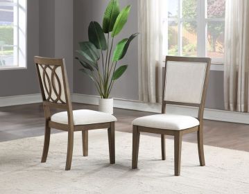 Bordeaux - Side Chair Set Of 2 - Brown (Color: brown)