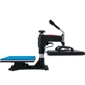 VEVOR Heat Press, 5 In 1 Heat Press Machine Machine 12x15, Clamshell Sublimation Transfer Printer Fast Heat-up, Digital Precise Temperature Contr (Color: Black)