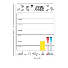 Magnetic Fridge Message Board, Having A Super Large Writing Area And Made With Fine Craftsmanship, An Essential Single Item For The Kitchen. (Option: 25x35 cm)