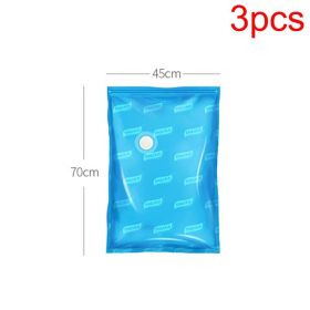 Powerful Vacuum Pump Clothes Storage Bag 55W Folding Compressed Electric Sealer Machine Vacuum Bag Space Saver Travel Organizer (Color: 3pcs Small Bags, Ships From: China)