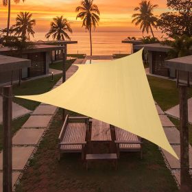 Artpuch Custom Size Sand Sun Shade Sail Triangle Canopy 185 GSM Durable Fabric UV Block Awning for Outdoor Patio Garden Backyard (Customized Avai (size: 06'x19')